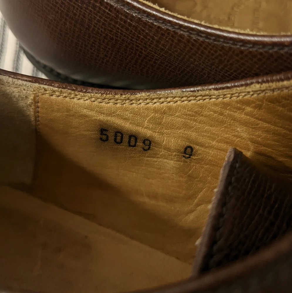 Brooks Brothers Men's Brown Leather Oxfords Salinger Size 9‎